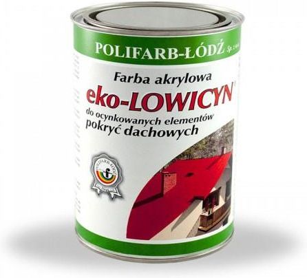 Polifarb Łódź Eko Lowicyn Na Dach Ocynk Biały 5L