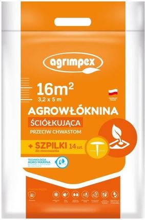 Agrimpex Agrowłóknina wiosenna AgroMarina 19g 1,6 mx10m + 18 szt. szpilek 