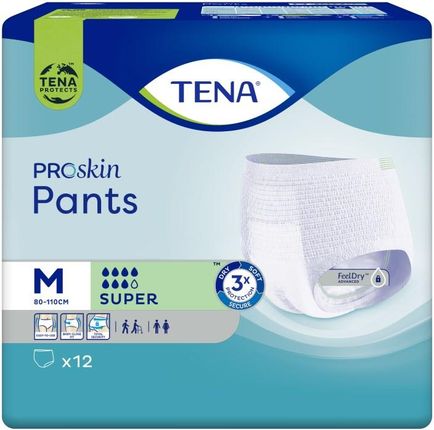 TENA Pants Proskin Super OTC Edition M Majtki Chłonne 12szt