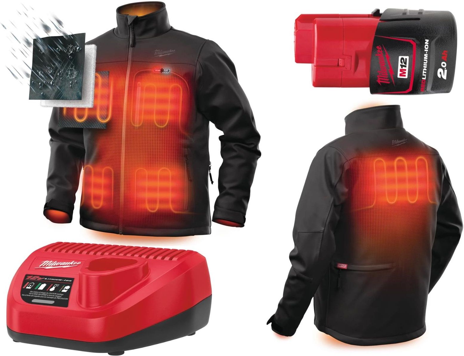 Kurtka Podgrzewana M12 Hj Bl4 Xl Milwaukee - zdjęcie 8 Kurtka Podgrzewana M12 Hj Bl4 Xl Milwaukee
