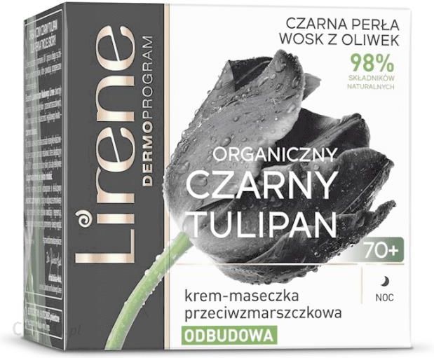Lirene Czarny Tulipan 70+ Krem-Maseczka Przeciwzmarszczkowa Na Noc Odbudowa 50Ml