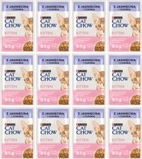 Cat Chow Kitten Dla Kociąt z Jagnięciną i Cukinią w Sosie 12X85G
