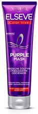 Zdjęcie L'Oreal Paris Elseve Color-Vive Purple Maska do włosów farbowanych blond siwych i z pasemkami 150 ml - Świebodzin