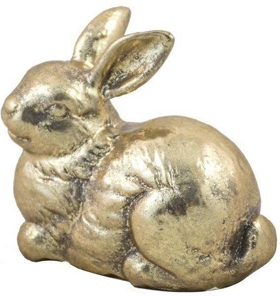 Dekoracja wielkanocna Złoty królik leżący 7,5x9cm