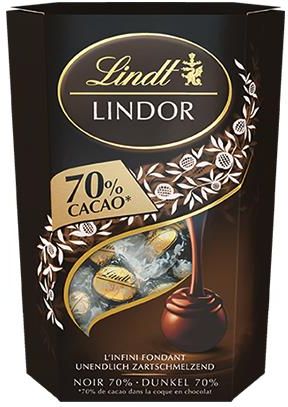 Lindt Lindor Pralinki Ciemna Czekolada 70% Kakao 200G