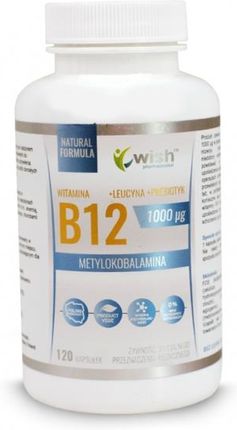 WISH Witamina B12 metylokobolamina 1000ug -120 kap
