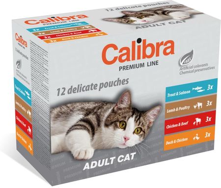 Calibra Premium Multipack Adult Cat 12X100G