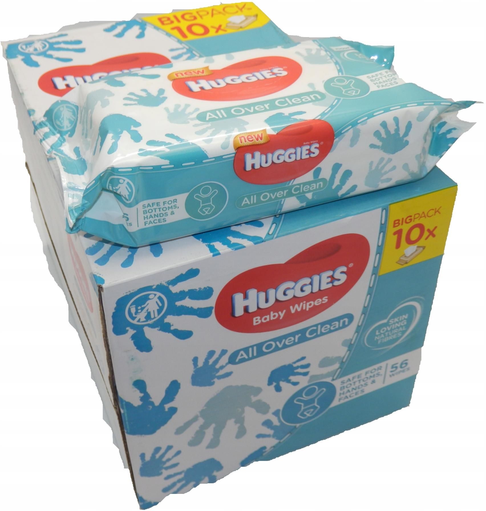 Huggies All Over Clean Chusteczki Nawilżane 10X56Szt Ceny i opinie Ceneo.pl