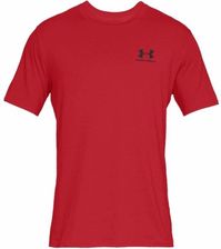 Zdjęcie KOSZULKA MĘSKA UNDER ARMOUR SPORTSTYLE LEFT CHEST SS CZERWONA 1326799-600 - Jastarnia