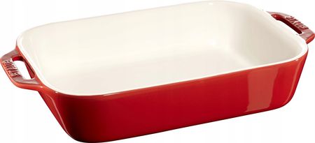Prostokątny półmisek ceramiczny 2.4 ltr, czerwony