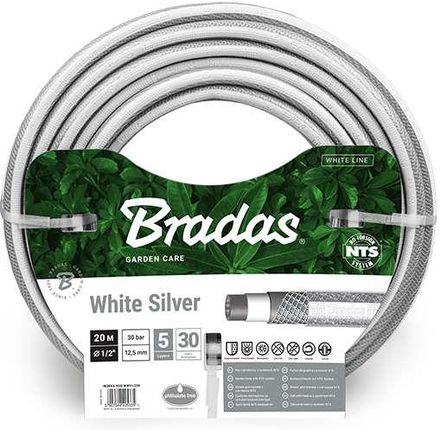 Bradas Wąż Ogrodowy Nts White Silver1/2" 20M (WWS1220)