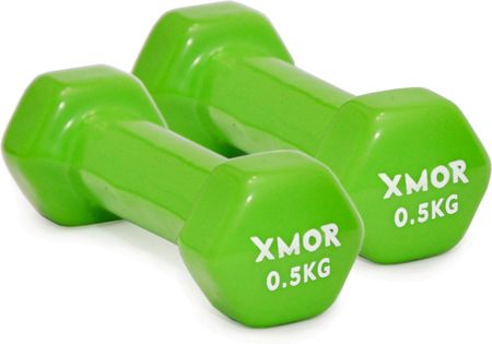 Xmor Fitness Hantle Winylowe 2X 0.5 Kg Zielone