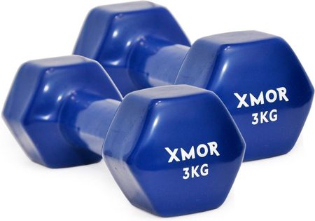 Xmor Fitness Hantle Winylowe 2X 3 Kg Granatowe