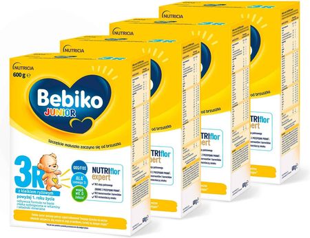Bebiko Junior 3R odżywcza formuła na bazie mleka dla dzieci powyżej 1. roku życia 4x600g