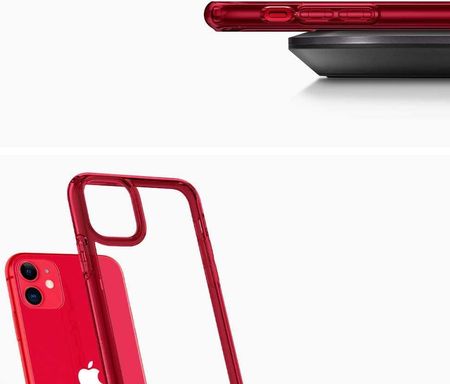 Spigen Etui Ultra Hybrid iPhone 11, czerwone - zdjęcie 5