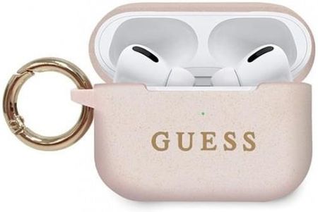 Guess AirPods Pro cover jasnoróżowy/pink Silicone (GUACAPSILGLLP)