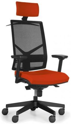 Antares Krzesło Biurowe Omnia Z Podpórką Głowy, Pomarańczowe