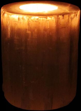 Świecznik z Selenitu 10cm – Cylinder selenit