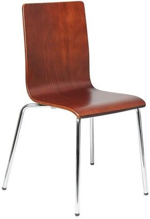 Stema Krzesło Ze Sklejki W Kolorze C. Orzech, Stelaż Chromowany. Model Tdc-132