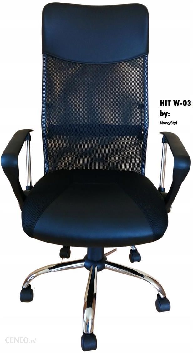 Nowy Styl Krzesło Obrotowe Hit W-03 Czarne