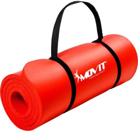 Mata piankowa MOVIT do jogi i gimnastyki 190 x 60 x 1,5 czerwona