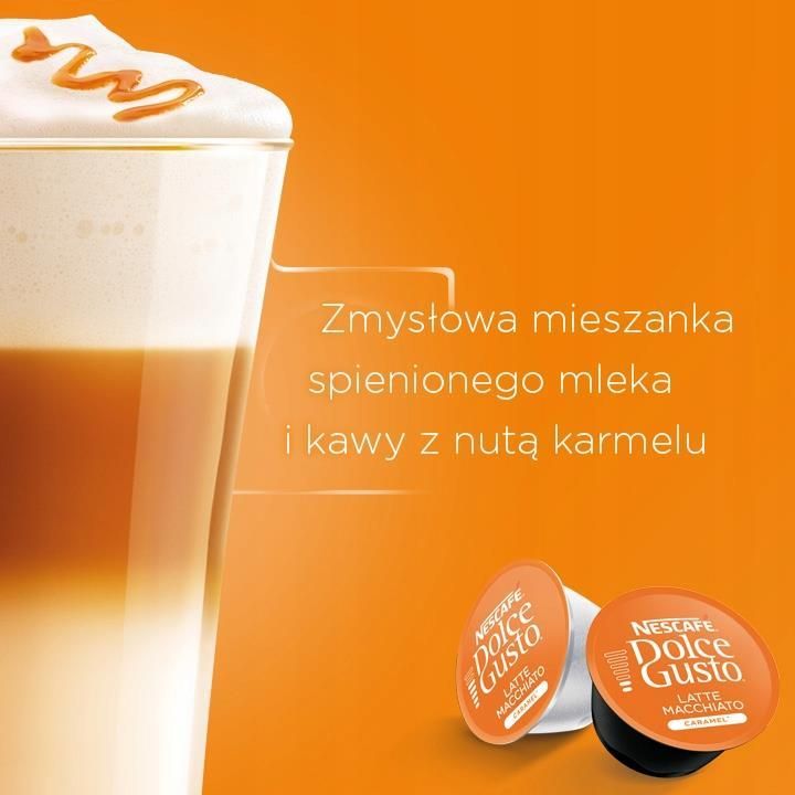 NESCAFE DOLCE GUSTO Latte Macchiato Caramel 16kaps - zdjęcie 4 NESCAFE DOLCE GUSTO Latte Macchiato Caramel 16kaps