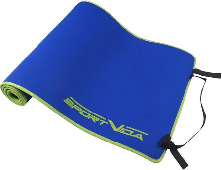 Sportvida Neoprenowa Mata Do Ćwiczeń Fitnessu I Jogi Zielona 180x60x0,6Cm