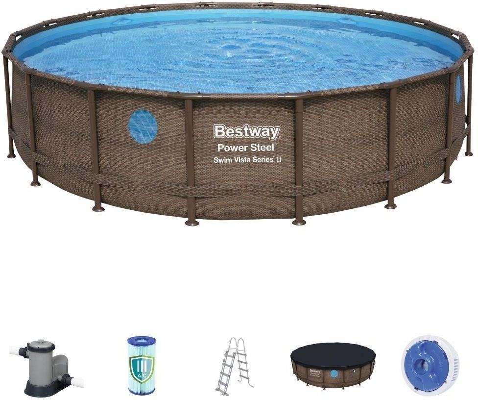 Bestway Basen 549X122 Power Steel - zdjęcie 2 Bestway Basen 549X122 Power Steel