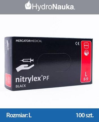 Rękawiczki nitrylowe Nitrylex Black 100szt. "L"