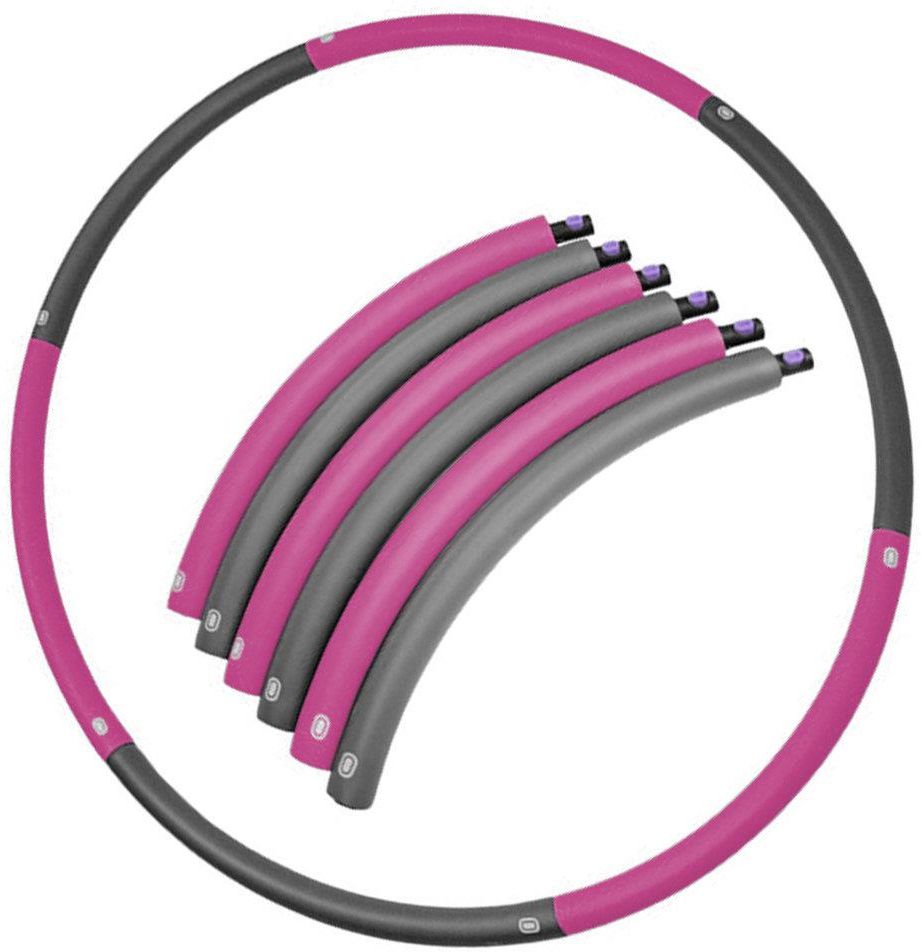 Sportvida Hula Hop Składane Szaro Różowe 90 Cm - zdjęcie 1 Sportvida Hula Hop Składane Szaro Różowe 90 Cm