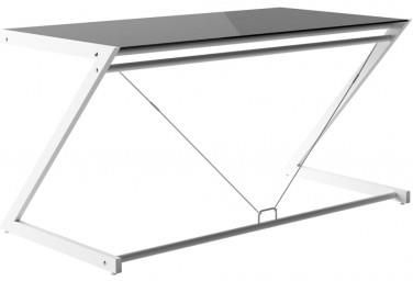 Unique Dd Z-Line Main Desk Biały / Czarne Szkło Biurko