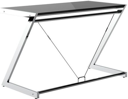 Unique Biurko Z-Line Computer Desk (Stelaż Chrom, Blat Szklany Biały)