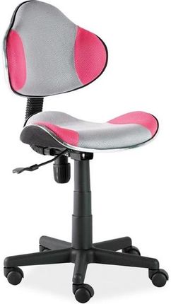 Fotel Obrotowy Q-G2 Różowo/Szary