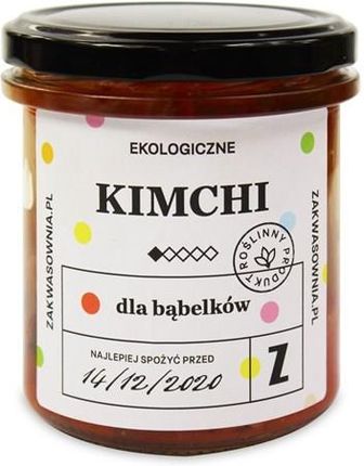 ZAKWASOWNIA (zakwasy, kimchi, kombucha) Kimchi Dla Bąbelków Bio 300 G - Zakwasownia