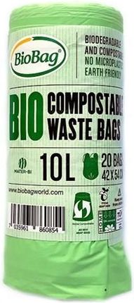 BIOBAG (worki na odpady) Worki Na Odpady Bio I Zmieszane 10 L 20 Szt - Biobag