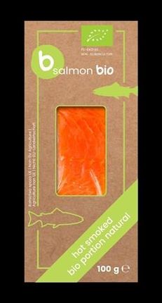 ŁOSOŚ (B SALMON) (porcje, mrożone) Łosoś Atlantycki Wędzony Na Gorąco Porcja (Koperta) Bio 100 G - B Salmon