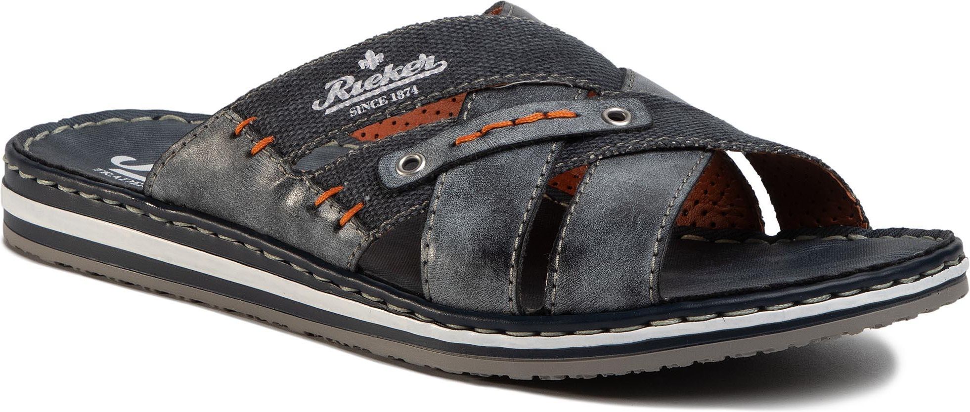 Rieker Heren voorjaar/zomer 21599 slippers, bruin, 42 EU : Rieker