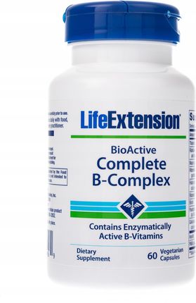 Life Extension Bioactive Witamina B1 B2 B6 B12 60Kaps