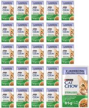 Cat Chow Sterilised Karma dla kotów z jagnięciną i zieloną fasolką w sosie 24x85g