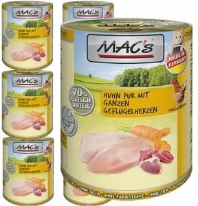 MAC's Bez Zbóż Kurczak całe serca drobiowe 6x400g