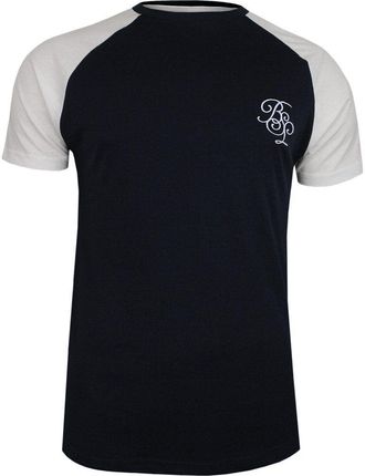 Granatowo-Biały Bawełniany T-Shirt Męski -Brave Soul- Koszulka, KrÓtki Rękaw, Logo TSBRSSS20MODELrichnavy - Ceny i opinie T-shirty i koszulki męskie STEC