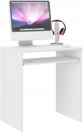 Biurko Komputerowe 70Cm Stolik Stół Laptop Białe
