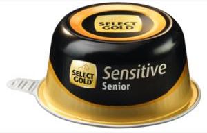 Select Gold Sensitive Senior Kurczak Z Ryżem 10X125G