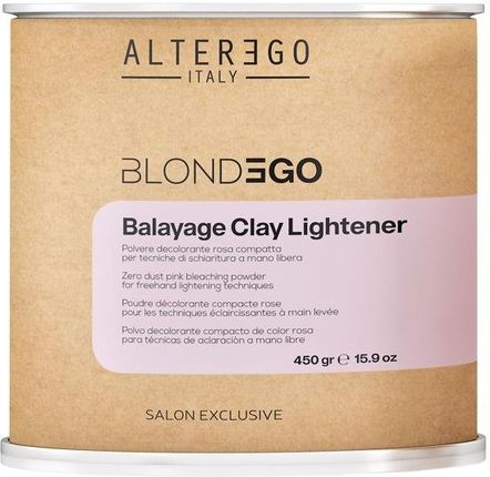 Alterego BlondEgo Balayage Clay Lightener Różowy bezpyłowy proszek 450 g