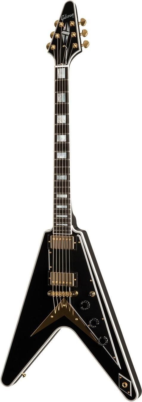 ギター GIBSON Flying V Custom Gibson Flying V Custom W/ Ebony Fingerboard Eb Ebony Gloss