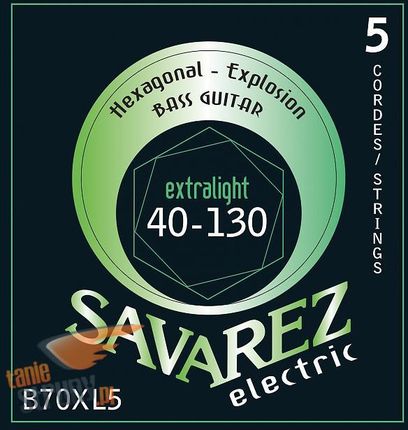 Savarez SA B70 XL5 komplet strun do basu elektrycznego