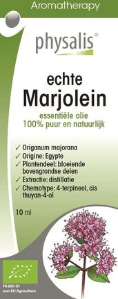 OLEJEK ETERYCZNY MARJOLAINE (MAJERANEK) BIO 10 ml - PHYSALIS
