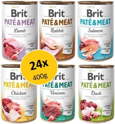 Brit Pate&Meat Mix 24X400G
