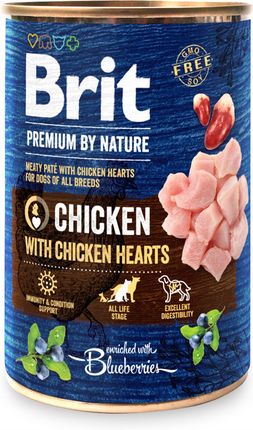 Brit Premium By Nature Chicken Hearts 18X400G