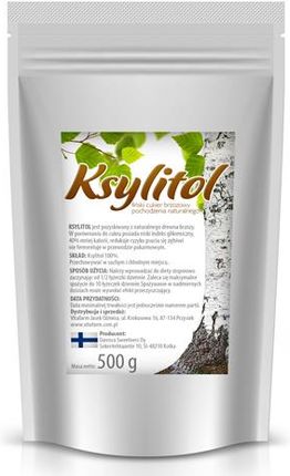 Ksylitol Xylitol 1kg Fiński Cukier Brzozowy